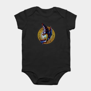 Blue Dark Magician Bust Baby Bodysuit